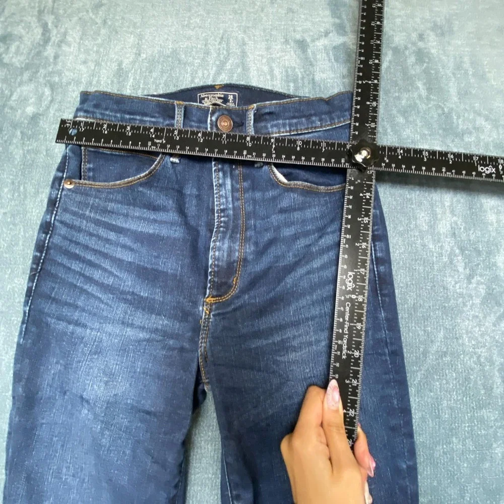 Abercrombie & Fitch Jeans Womens 26/2S Blue Denim Ultra High Rise Super Skinny